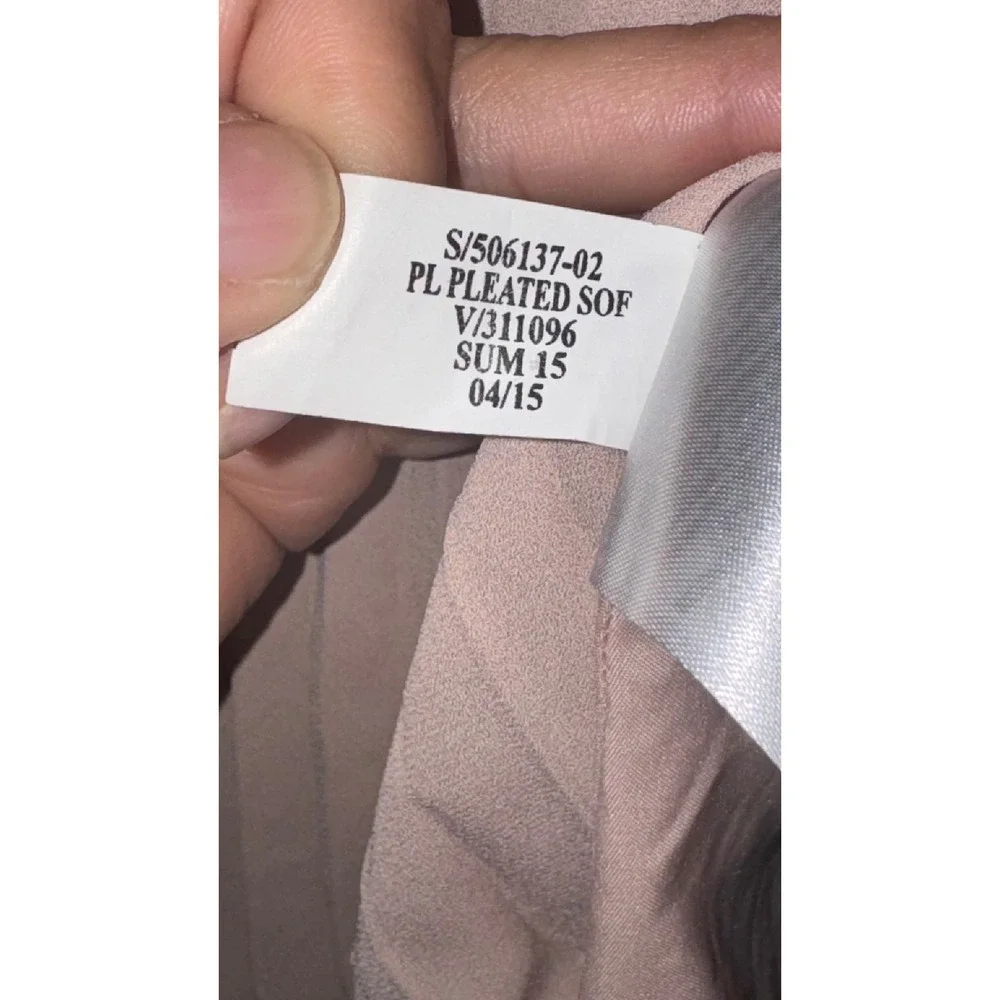 Banana Republic Pleated Mini Skirt Blush Pink Elastic Waist Lined Size 6